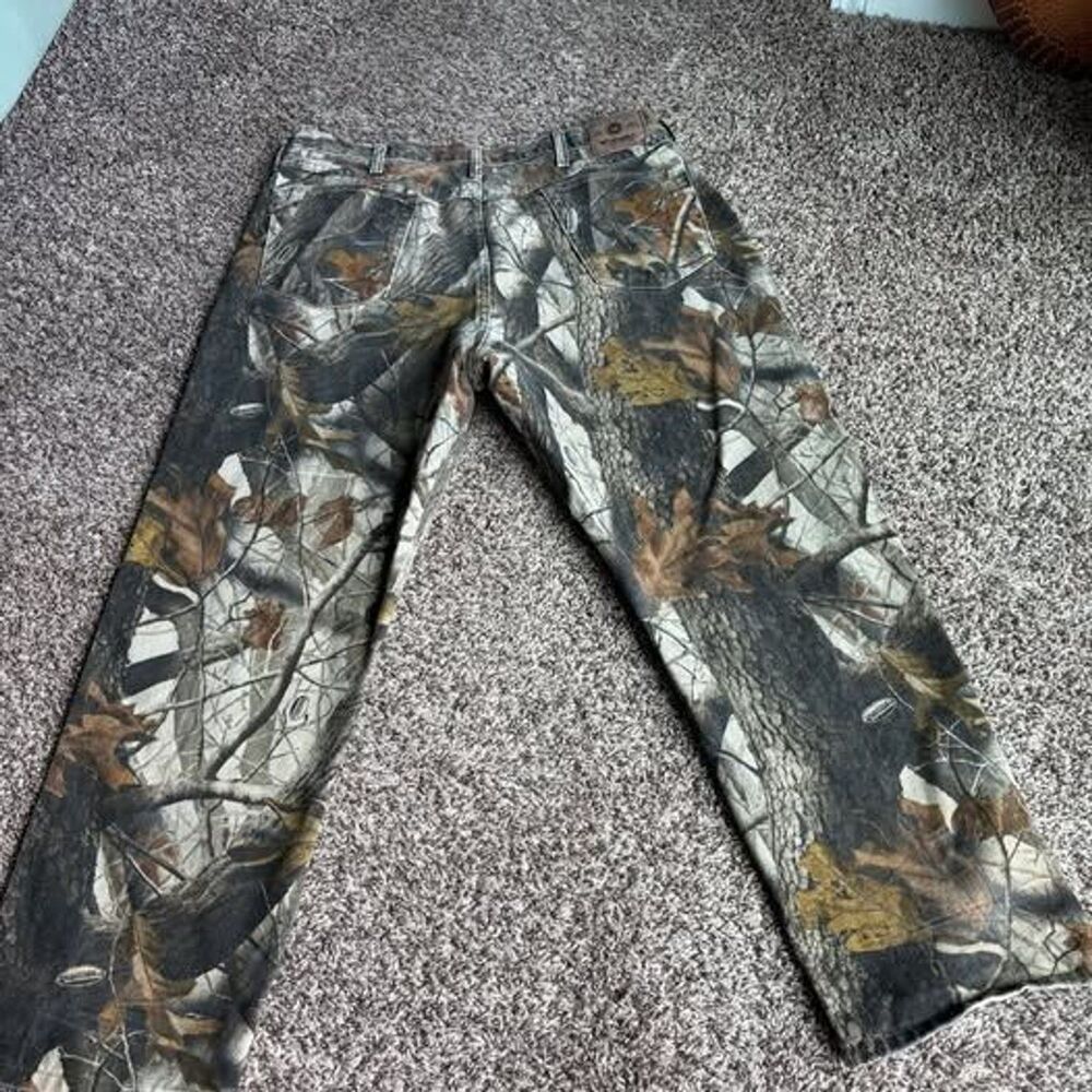 Vintage Wrangler Realtree Camo Jeans 40x30 Double Knee Workwear Mens